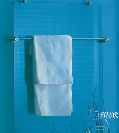 zamocowane grzejniki szklane z prętem na ręcznik