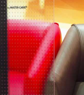 Szkło ornamentowe Master Carré - wzór drobnej kratki