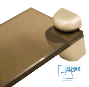 szkło brązowe polerowane