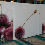 szkło do kuchni z nadrukiem wisienki