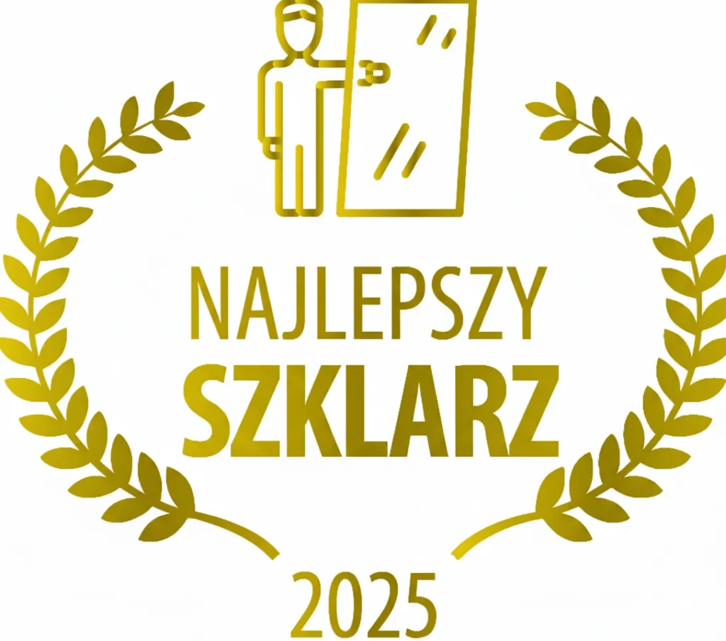 Najlepszy szklarz 2025 – złoty certyfikat dla profesjonalnych usług szklarskich